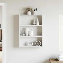 Discount vidaXL Vägghylla 43x9x60 cm konstruerat trä Vit