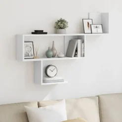 vidaXL Vägghylla 100x15x70 cm konstruerat trä Vit