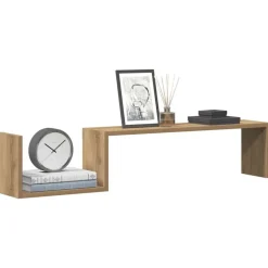 Sale vidaXL Vägghyllor 2 st 100x15x20 cm konstruerat trä artisan ek