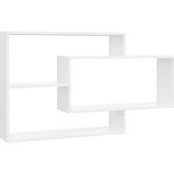 Online vidaXL Vägghyllor 104x20x58,5 cm konstruerat trä Vit