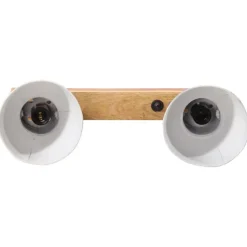 Discount vidaXL Vägglampa 25 W nött 45x25 cm E27 Blå