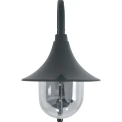 vidaXL Vägglampa för trädgård E27 42 cm aluminium mörkgrön