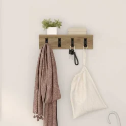 Sale vidaXL Väggmonterad Klädhängare 40 x 10,5 x 10,5 cm artisan ek