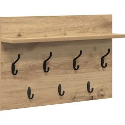 Sale vidaXL Väggmonterad Klädhängare med hylla 60 x 40 x 12 cm artisan ek