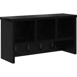 Discount vidaXL Väggmonterad Klädhängare med hylla 50 x 16 x 26 cm Svart ek