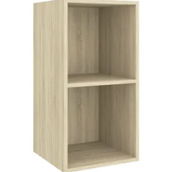 Sale vidaXL Väggmonterad tv-bänk somona-ek 37x37x72 cm konstruerat trä Sonoma ek