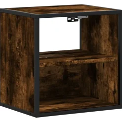 vidaXL Väggmonterade sängbord rökfärgad ek 40x31x39,5 cm