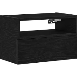 Clearance vidaXL Väggmonterade sängbord 45x26x28,5 cm Svart