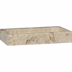 vidaXL Väggmonterat handfat gräddvit 38x24x6,5 cm marmor