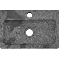 Best vidaXL Väggmonterat handfat 38x24x6,5 cm marmor Grå
