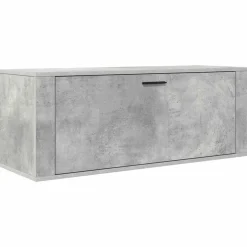 Sale vidaXL Väggmonterat skoställ 100x35x38 cm konstruerat trä Betonggrå