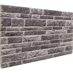 vidaXL Väggpaneler 10 pcs Antracit 100 x 50 cm EPS Skum