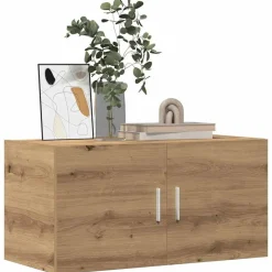 vidaXL Väggskåp artisan ek 80x39x40 cm konstruerat trä