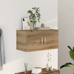vidaXL Väggskåp artisan ek 80x39x40 cm konstruerat trä