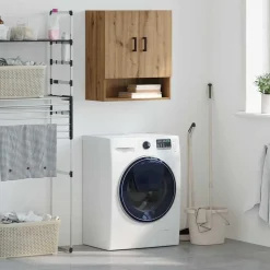 vidaXL Väggskåp artisan ek 60 x 31 x 70 cm Konstruerat trä
