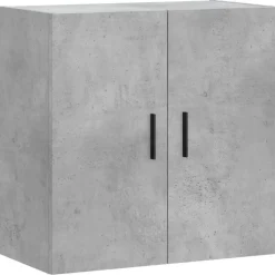 vidaXL Väggskåp betonggrå 60x31x60 cm konstruerat trä