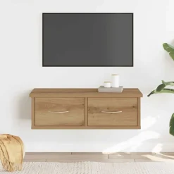 vidaXL Väggskåp hantverksmässig ek 60x26x18,5 cm konstruerat trä