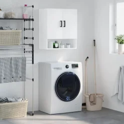 Hot vidaXL Väggskåp 60x31x70 cm konstruerat trä Vit