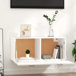 Clearance vidaXL Väggskåp 80x36,5x35 cm konstruerat trä Vit