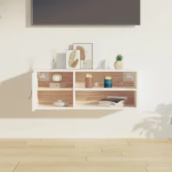 vidaXL Väggskåp vit 80x30x30 cm massiv furu