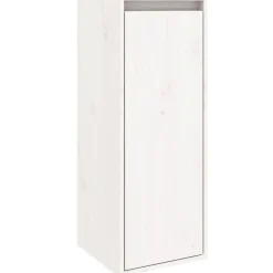vidaXL Väggskåp vit 30x30x80 cm massiv furu