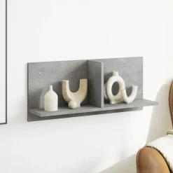 vidaXL Väggskåp 70x16,5x30 cm betonggrå konstruerat trä