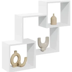 Discount vidaXL Väggskåp 78x18x71 cm konstruerat trä Vit