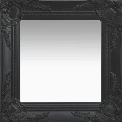 Hot vidaXL Väggspegel barockstil 40x40 cm Svart