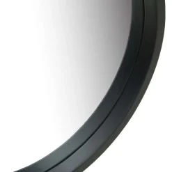 Discount vidaXL Väggspegel med rem 40 cm Svart