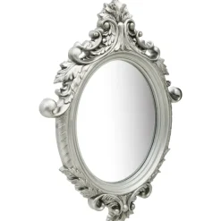 Outlet vidaXL Väggspegel slottsstil 56x76 cm Silver