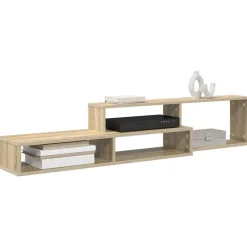 Clearance vidaXL VäggTV-stativ 150x25x28,5cm Konstruerat trä Sonoma ek