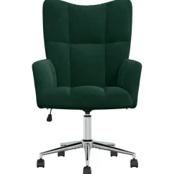 Clearance vidaXL Vilstol sammet Mörkgrön