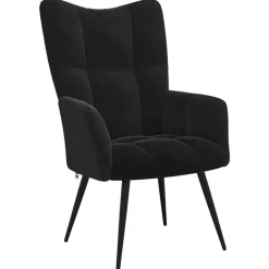 Clearance vidaXL Vilstol sammet Svart