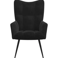 Clearance vidaXL Vilstol sammet Svart
