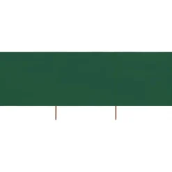 Discount vidaXL Vindskydd 3 paneler tyg 400x120 cm Grön