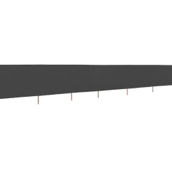 vidaXL Vindskydd 6 paneler tyg 800x80 cm grå