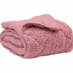 Sale vidaXL Vinter Täcke 220 x 240 cm Mikrofiber och Teddyfleece Rosa