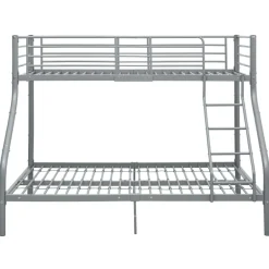 Discount vidaXL Våningssäng metall 140x200/90x200 cm Grå