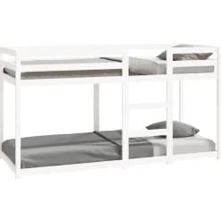 Hot vidaXL Våningssäng 80x200 cm massiv furu Vit