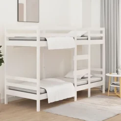 Sale vidaXL Våningssäng 90x200 cm massiv furu Vit