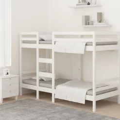 Sale vidaXL Våningssäng 90x200 cm massiv furu Vit