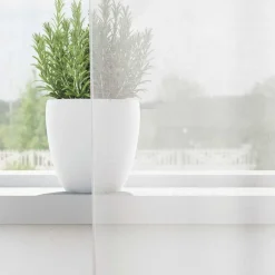 Clearance vidaXL Voile gardiner med genomföringar 2 st Vit