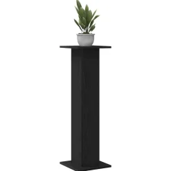vidaXL Växtställ 2 pcs Svart Ek 30 x 30 x 95 cm Konstruerat trä