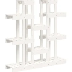 Discount vidaXL Växtställ 104,5x25x109,5 cm massiv furu Vit