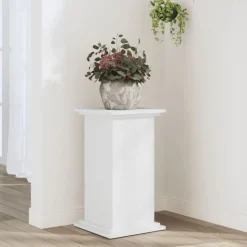 vidaXL Växtställ vit 33x33x60 cm konstruerat trä