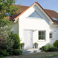 vidaXL Ytterdörr vit 98x200 cm PVC