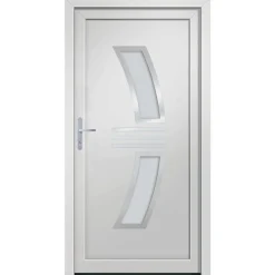 vidaXL Ytterdörr vit 88x200 cm PVC