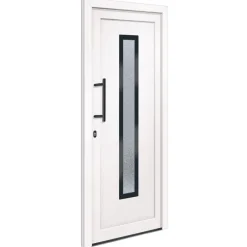 Best vidaXL Ytterdörr 88x200 cm PVC Vit