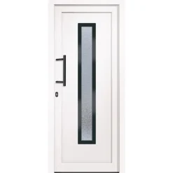 Best vidaXL Ytterdörr 88x200 cm PVC Vit