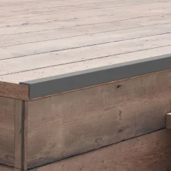 vidaXL Ytterhörnlist 5 st WPC 170 cm grå